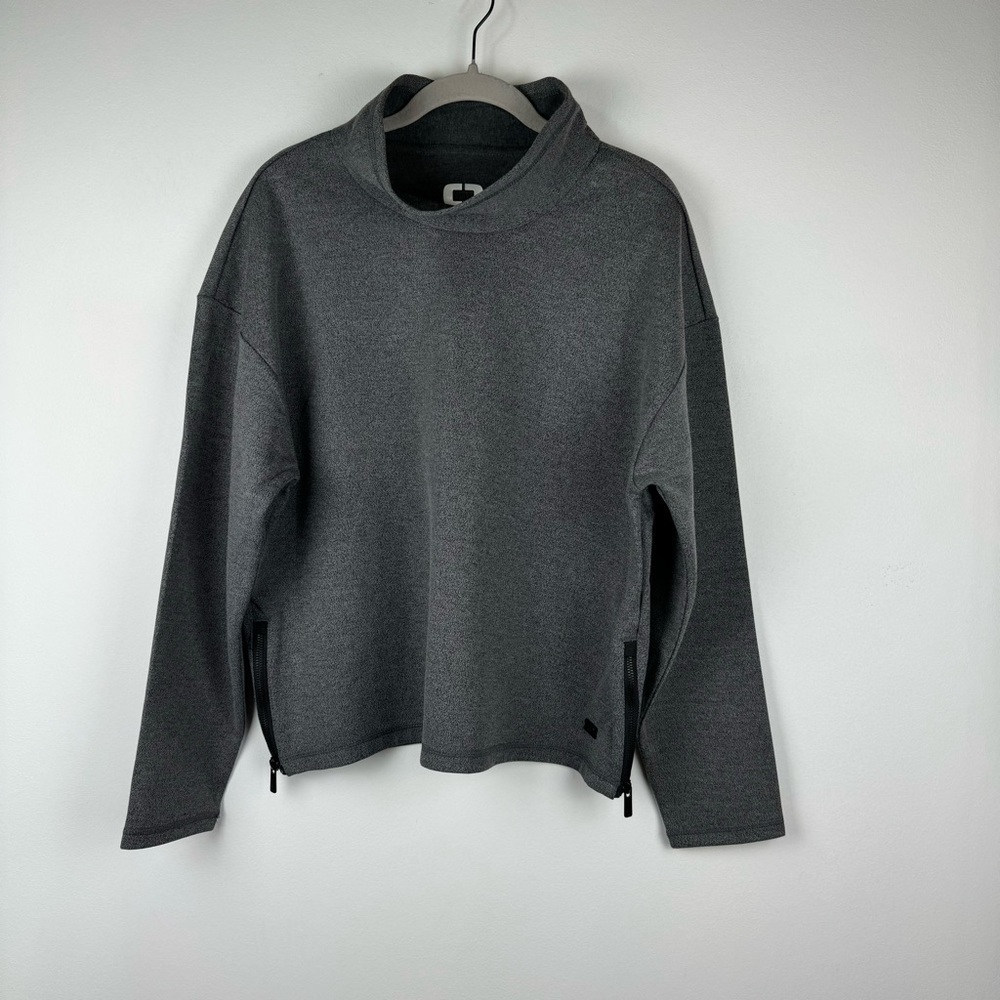 OGIO Ladies Transition Pullover, Blacktop Heather, Size XL